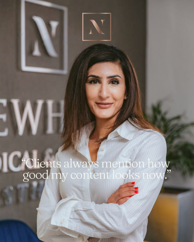 Newhall: “Clients always mention how good my content looks now.”